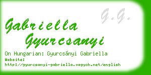 gabriella gyurcsanyi business card